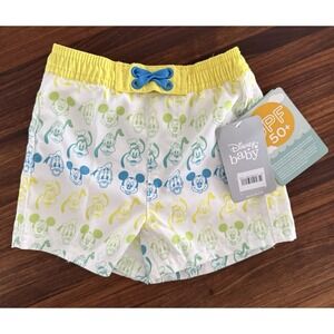 Disney Baby Swim Trunks 6-9mos Mickey & Friends NWT